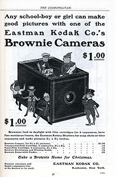 old advertisement for Kodak camera