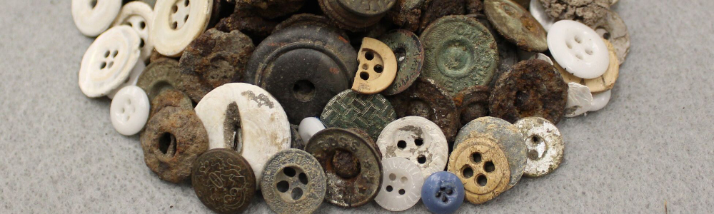 Upclose of buttons found